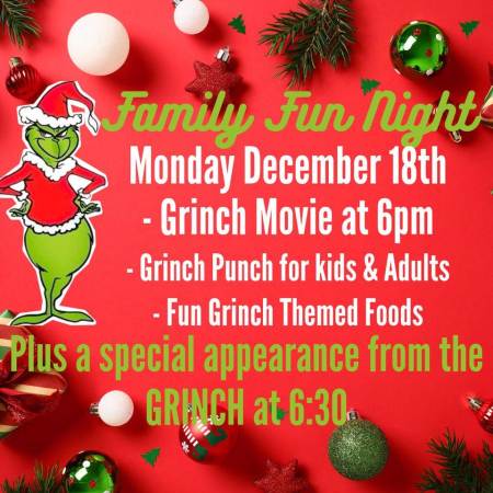 Festive Family Fun: Grinch-Themed Holiday Dinner & Movie Night